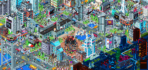 The expanded puzzle cityscape
